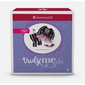 American Girl TRULY ME YOU GLOW GIRL SKELETON COSTUME Glows in the Dark NEW NIB